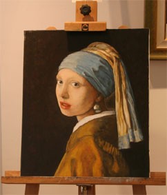 Jeune fille au turban, 1665 (37,5x45,5cm).