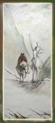 Don Quichotte (34x76cm).