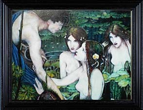 HYLAS ET LES NYMPHES, 1896 (53x40 cm).